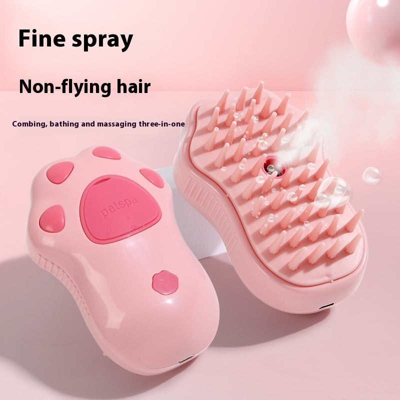 Pet Grooming Brush | ABS & TPR Design | Spray Massage Comb for Cats & Dogs | 20ml Capacity