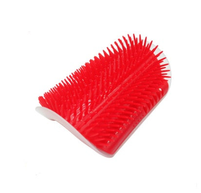 Cat Grooming Brush | Plastic & Catnip Design | Self-Grooming Wall Mount | 9×13cm