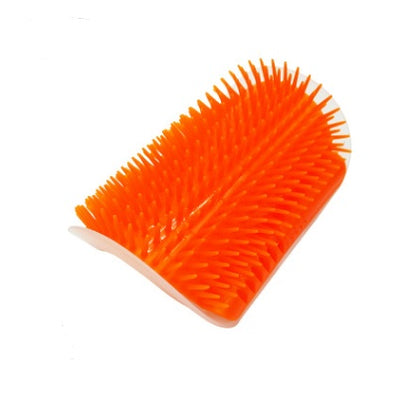 Cat Grooming Brush | Plastic & Catnip Design | Self-Grooming Wall Mount | 9×13cm