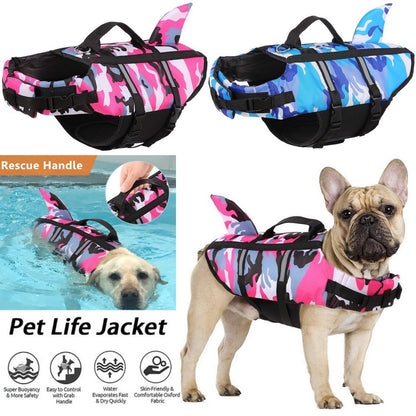 Pet Swimming Suit | Life Jacket Design | Safety Rescue & Reflective Strips, XS–XXL