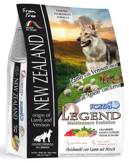 Forza10 Legend New Zealand Dog Food | Grain-Free Lamb & Venison | Everyday Wellness Formula