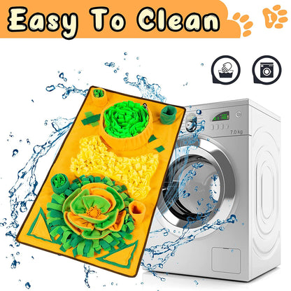 Dog Snuffle Mat | Plush Design | Large Interactive Slow Feeder & Stress-Relief Toy | 78×59cm