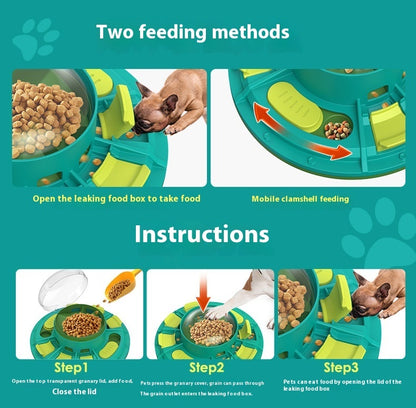 Dog Puzzle Toy | Plastic Design | Interactive Slow Feeder & IQ-Boosting, S/M/L