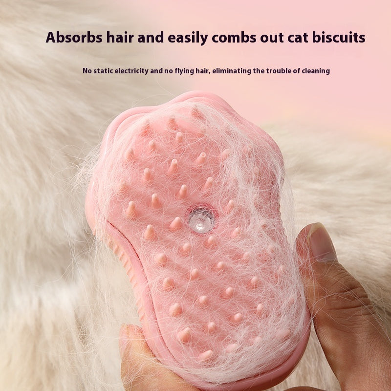 Pet Grooming Brush | ABS & TPR Design | Spray Massage Comb for Cats & Dogs | 20ml Capacity