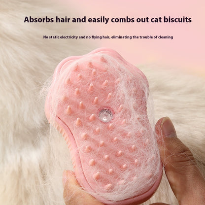 Pet Grooming Brush | ABS & TPR Design | Spray Massage Comb for Cats & Dogs | 20ml Capacity