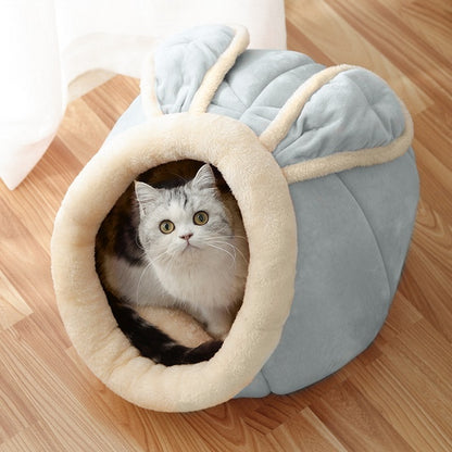 Cat House Villa | Plush Cozy Design | Comfortable Home for Cats, M/L/XL
