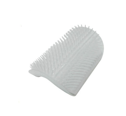 Cat Grooming Brush | Plastic & Catnip Design | Self-Grooming Wall Mount | 9×13cm