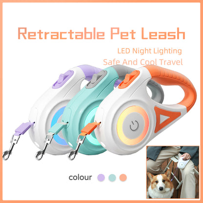 Dog Leash with Collar | ABS Explosion-Proof Design | Retractable & Durable