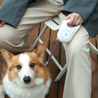 Dog Leash with Collar | ABS Explosion-Proof Design | Retractable & Durable