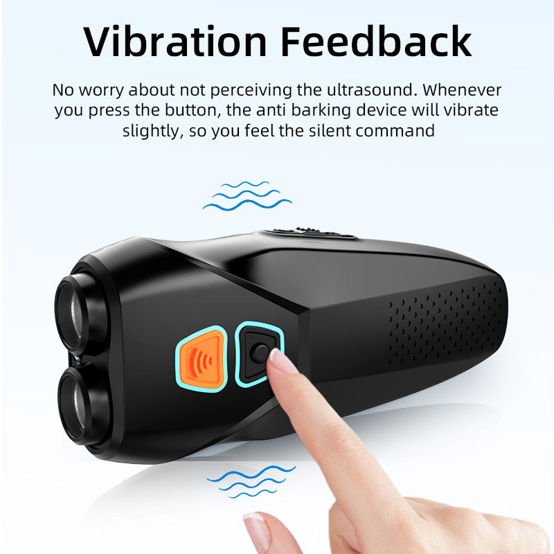 Ultrasonic Dog Repeller | Plastic Design | Stop Bites Instantly & Double-Head Safety, Range 16.5ft