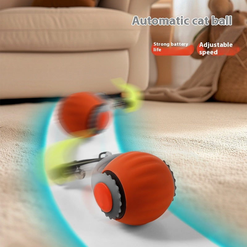 Automatic Cat Toy Ball | Silicone Design | Gravity-Activated Interactive Play