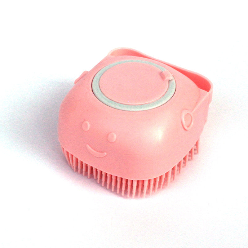 Dog Bath Brush | Silicone | Massage & Shampoo Dispenser, 7.9×8.5×5.5cm