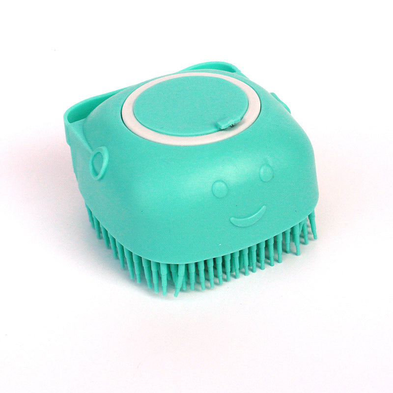 Dog Bath Brush | Silicone | Massage & Shampoo Dispenser, 7.9×8.5×5.5cm