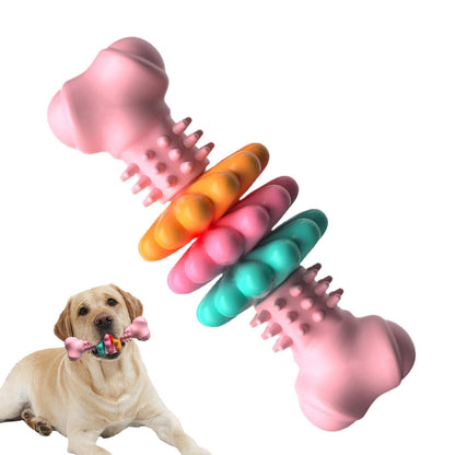 Dog Chew Bone Toy | Thermoplastic Rubber Design | Durable & Interactive, 5×13cm