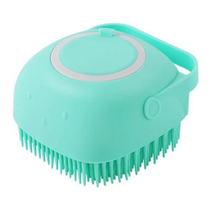 Dog Bath Brush | Silicone | Massage & Shampoo Dispenser, 7.9×8.5×5.5cm