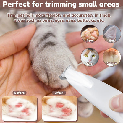 Pet Paw Trimmer | ABS Design | Waterproof LED Dog Nail Clipper, 16×3cm