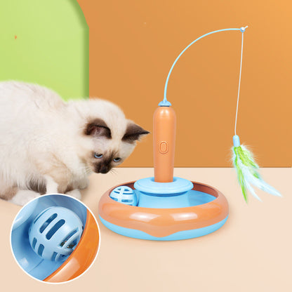 Feather Cat Toy | Plastic Design | Automatic Interactive Play & Exercise