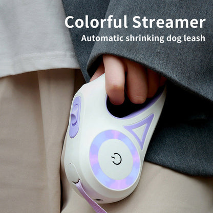 Dog Leash with Collar | ABS Explosion-Proof Design | Retractable & Durable