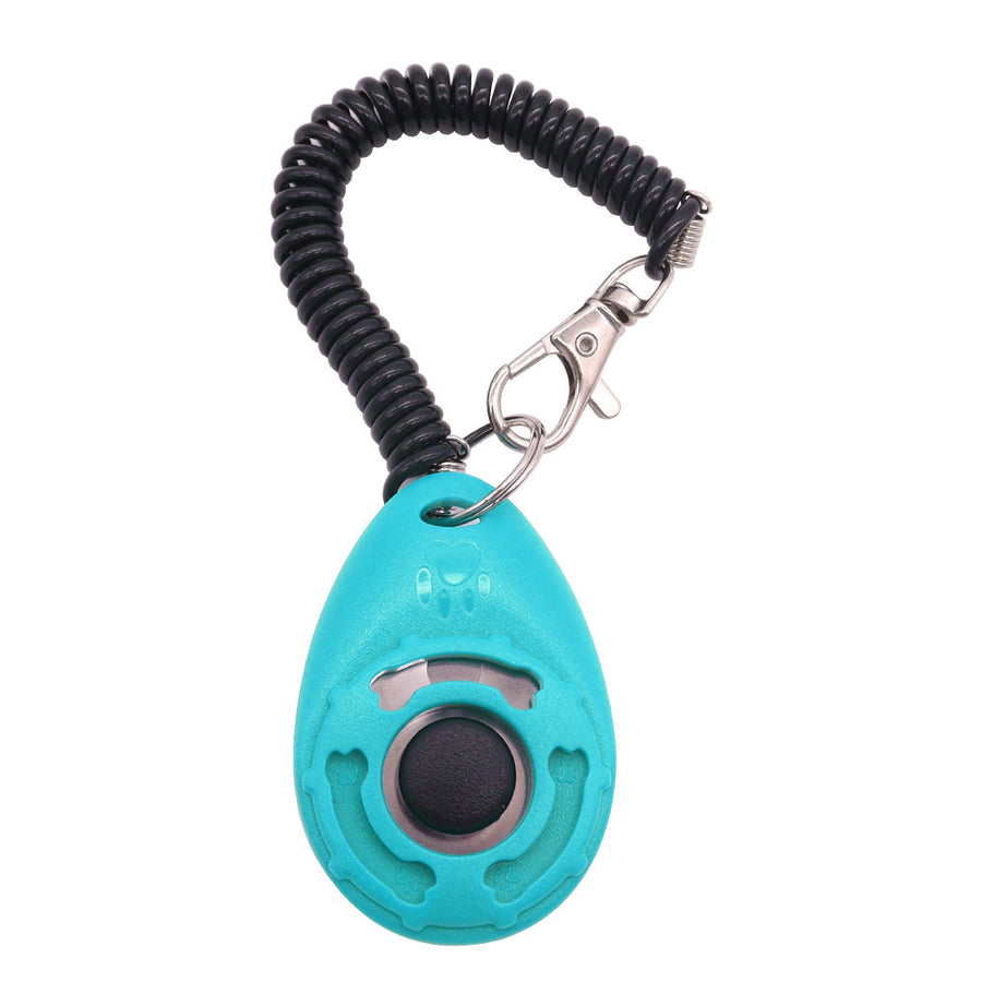 Ergonomic Drop-Shaped Pet Training Clicker for Effective Training