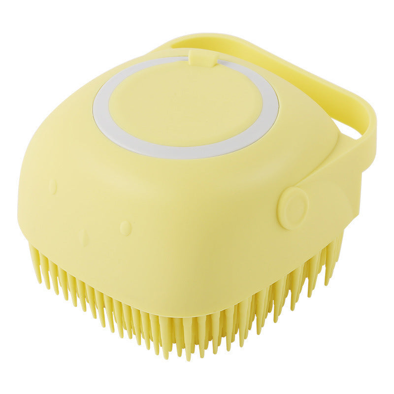 Dog Bath Brush | Silicone | Massage & Shampoo Dispenser, 7.9×8.5×5.5cm
