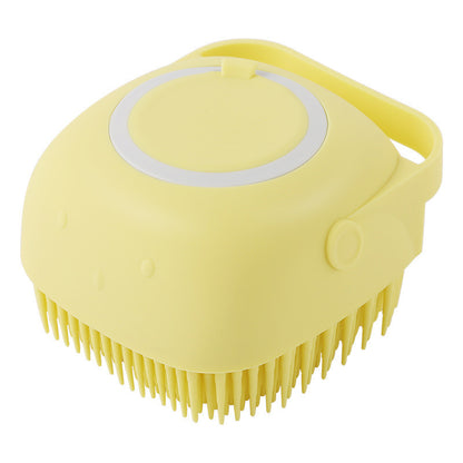 Dog Bath Brush | Silicone | Massage & Shampoo Dispenser, 7.9×8.5×5.5cm
