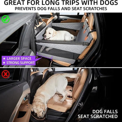 Travel Dog Bed | Water & Dirt-Resistant | Multifunctional Car Seat, 56×56×40cm