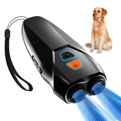 Ultrasonic Dog Repeller | Plastic Design | Stop Bites Instantly & Double-Head Safety, Range 16.5ft