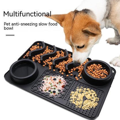 Dog Licking Pad | Silicone Design | Multifunctional Slow-Feeder & Dental Care Mat, Small/Large