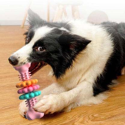 Dog Chew Bone Toy | Thermoplastic Rubber Design | Durable & Interactive, 5×13cm
