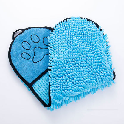 Pet Bath Towel | Chenille Material | Super Absorbent & Quick Dry, 62×23cm