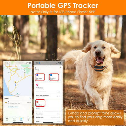 Dog GPS Tracker | ABS & PU Design | Wireless Portable Fence & Accurate Location, 59cm