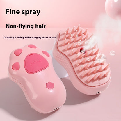 Pet Grooming Brush | ABS & TPR Design | Spray Massage Comb for Cats & Dogs | 20ml Capacity