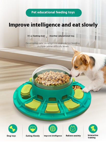 Dog Puzzle Toy | Plastic Design | Interactive Slow Feeder & IQ-Boosting, S/M/L